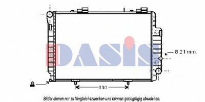 AKS DASIS 121150n -  Радиатор, охлаждение двигателя